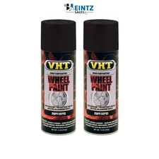VHT SP183 Satin Black Paint, Wheel Paint, High Heat Coating - 11 oz - 2 PACK