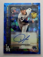 Roki Sasaki (RC) 2025 Topps Chrome Sapphire Edition On-Card AUTO /199