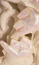 Magic White Dragon w/ Medium Hot Pink double Stitch MWMT Rare Ty Beanie Babies