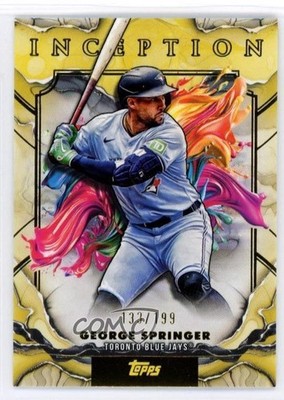 2025 Topps Inception Yellow /199 George Springer #46 1v9r