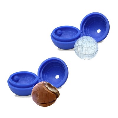 Star Wars Death Star Ice Mold Silicone Sphere Maker Large Ball Tray Set Of 4