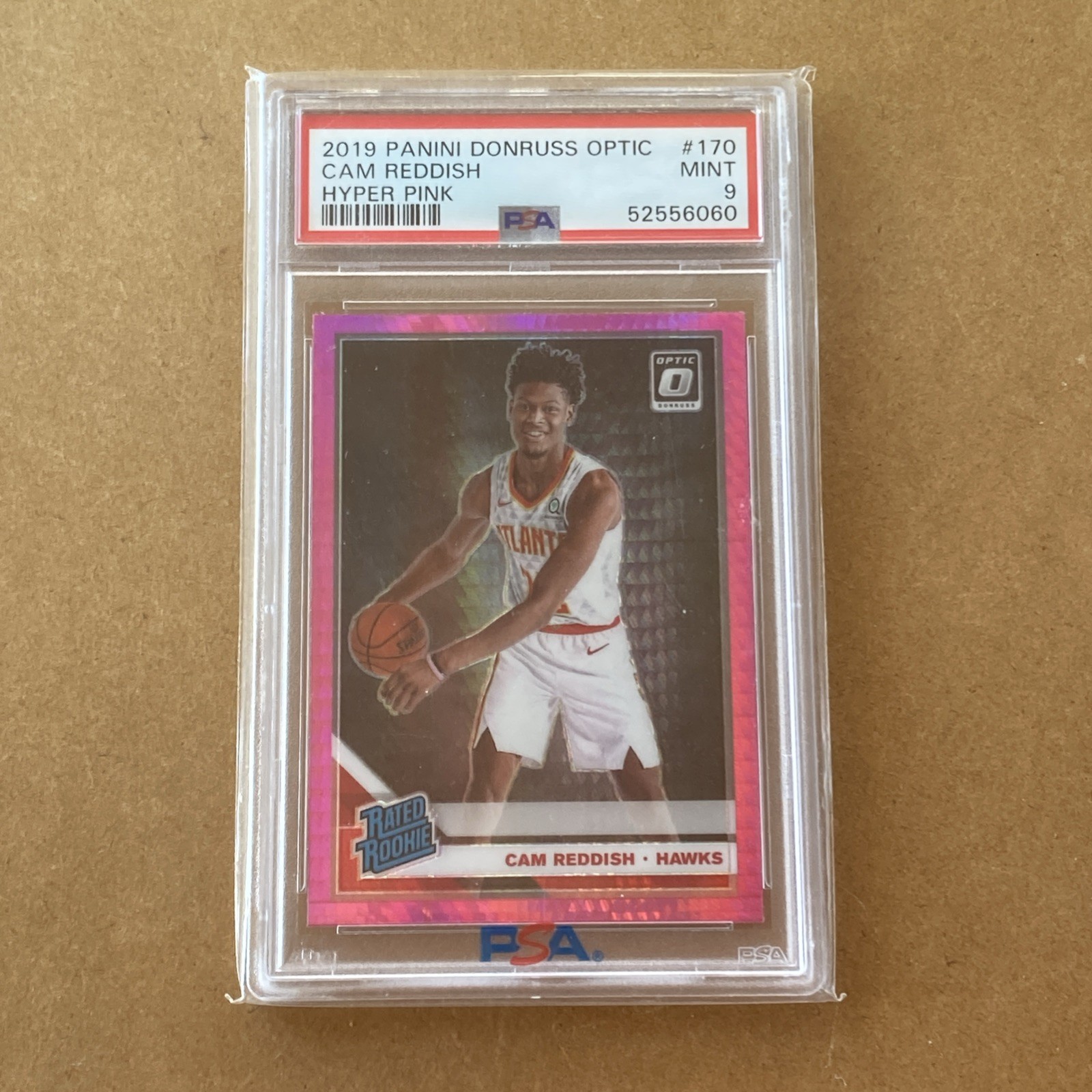 2019-20 Donruss Optic - Rated Rookie Cam Reddish #170 Pink Hyper Prizm - PSA 9