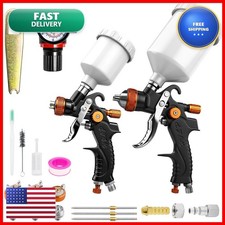 Srqlntt Sr801gtsr802gt Hvlp Paint Spray Gun Set 2pc 1.0mm 125ml 1.41.7mm Srqlntt Sr801gtsr802gt Hvlp Paint Spray Gun Set 2pc 1.0mm 125ml 1.41.7mm