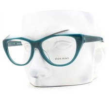 Alain Mikli Blondene Eyeglasses A03137 006 Glasses Teal Blue White 52mm No Case