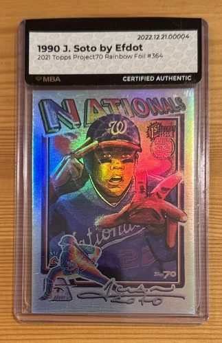 2021 TOPPS PROJECT 70 - JUAN SOTO BY EFDOT - RAINBOW FOIL /70 #364