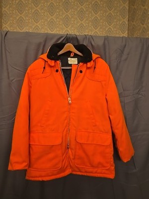 VTG Sears sports center Ted Williams Men Hunting Jacket  Orange size 36** READ