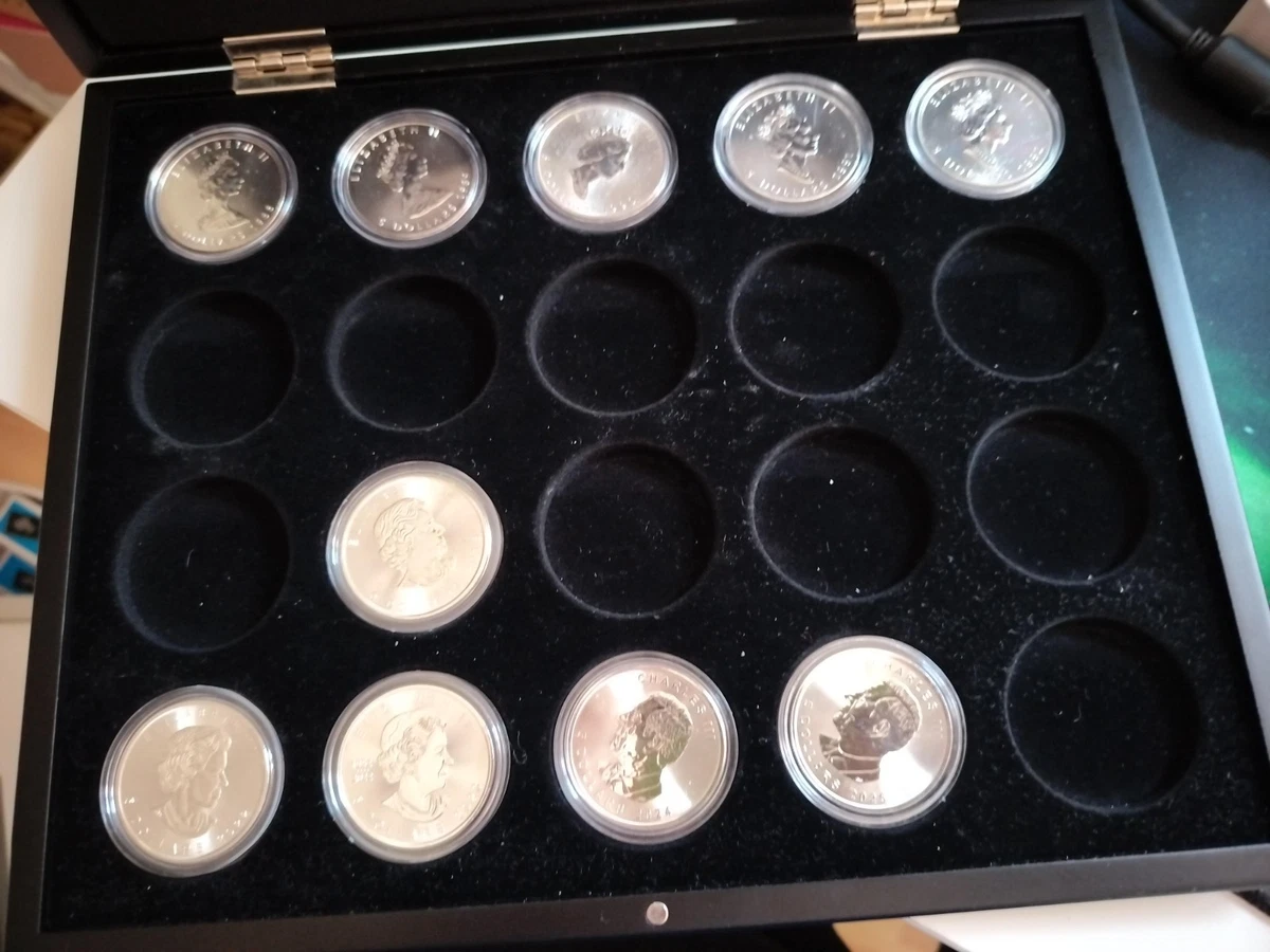 SERIE 10 MONEDAS MAPLE LEAF. DESDE 1988. VER DETALLE: FDC.PLATA 0.9999.MAP