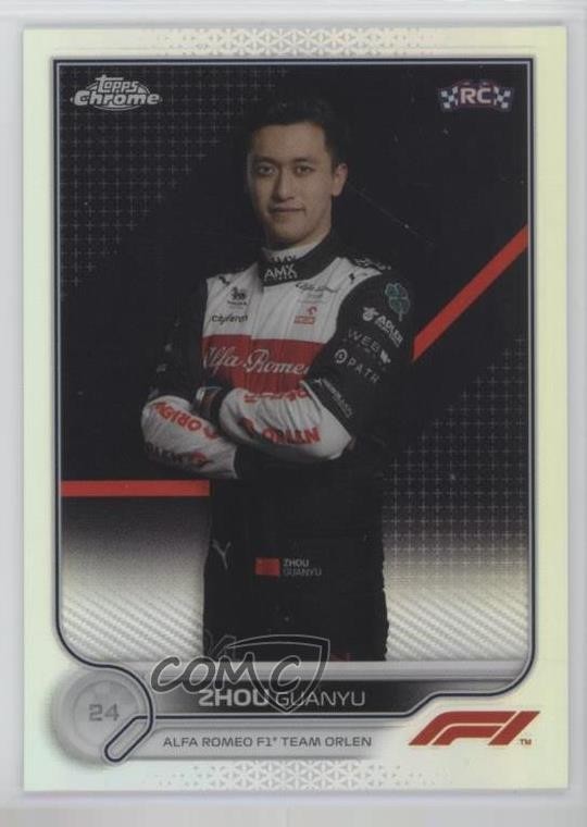 2022 Topps Chrome Formula 1 F1 Racers Refractor Zhou Guanyu #65 19jf