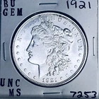 1921 BU GEM MORGAN SILVER DOLLAR UNC MS+++ U.S. MINT RARE COIN 7253