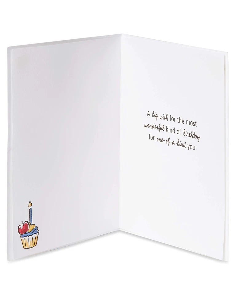 Snow White Birthday Card With Cupcake Premium Papyrus Card For Special Wishes - Image 2 of 4