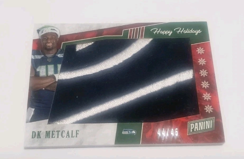 DK Metcalf Panini Black Friday Happy Holidays Memorabilia #DM Base