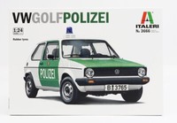 Modellauto Statisch Italeri Volkswagen Golf I Polizei 1976 Massstab 1/24