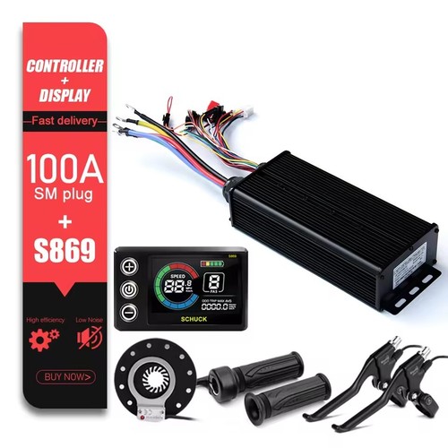 E-bike 48V/72V 3000W-5000W 100A Motor Controller +Display& Throttle Barke Sets - Picture 20 of 35