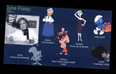 June Foray Autogrammkarte Original Signiert # BC 134296