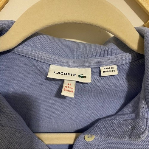 Lacoste Girls Periwinkle Blue Polo Dress size 12 - Picture 4 of 9