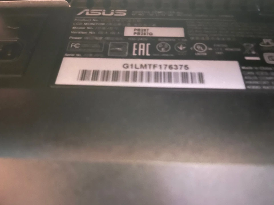 ASUS PB287Q 28 Inch 4K UHD Monitor - Black - Image 4 of 4