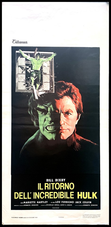 Locandina di Il ritorno dell'incredibile Hulk (1979)