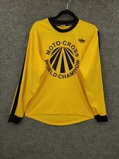 Reign VMX Motorcycle Riding Jersey Mens S / M Padded Elbow Long Sleeve Yellow