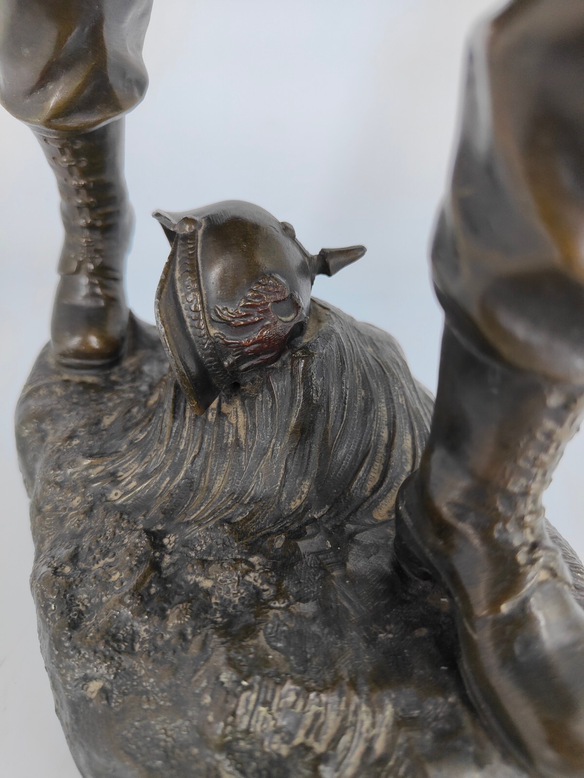 HENRI FUGERE STATUE EN REGULE SOLDAT POILU 1418 ww1 eBay