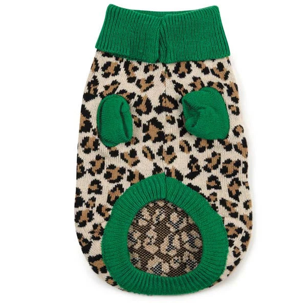 Собака свитер Luxe леопард домашних животных свитер M. Isaac Mizrahi одежды дизайнер - Изображение 3 из 4
