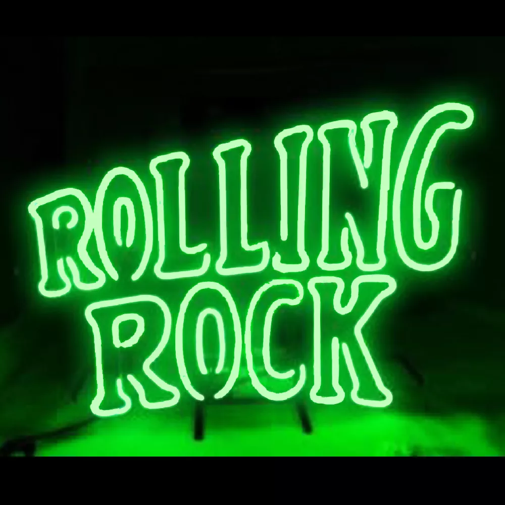Rolling rock neon light deals