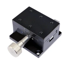 X Axis Dovetail Manual Trimming Platform Gear Sliding Stage Table 40*60mm 0.1mm