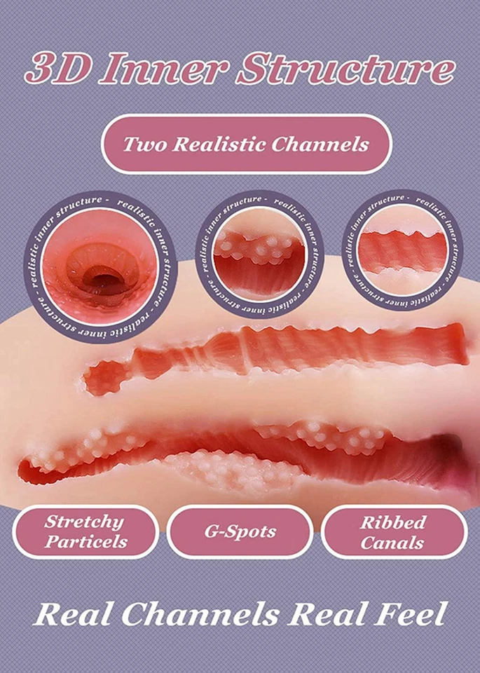 Muñeca de cuerpo completo 3 en 1 con 2 canales juguete para adultos muñeca sexual muñeca femenina para hombres Foto 4 de 4