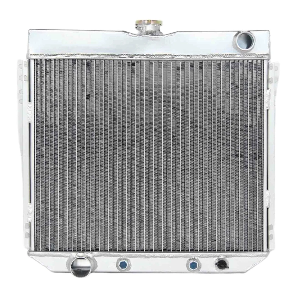 Radiador de aluminio de 3 filas + ventilador para Ford Falcon/Mustang/FAIRLANE/Comet 1963-1977 Foto 3 de 4