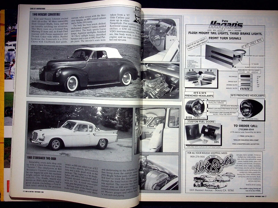 ROD CUSTOM MAGAZINE, NOVEMBER 1995 VOLUME 29, NUMBER 11 - Image 3 of 4