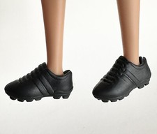 Barbie Doll Flat Feet BLACK soccer baseball sports cleats Shoes