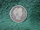 1898  U.S. Barber Quarter    Old SILVER 25 Cents Coin