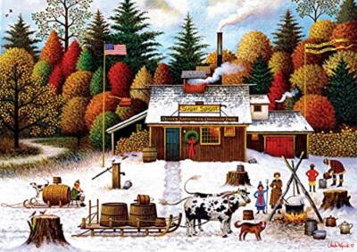 Vermont Maple Tree Tappers - 300 Large Pieces - Charles Wysocki  