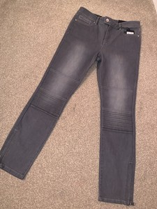 grey biker jeans womens