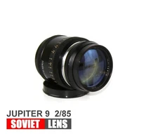 JUPITER 9 Soviet Lens copy Sonnar Rangefinder 1 : 2 F = 8,5 cm  Mount M39  L39 
