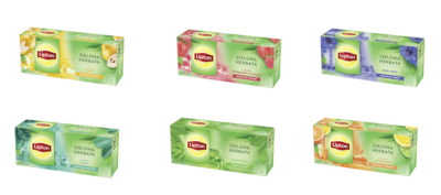 GREEN LIPTON HERBAL TEA - 25 TEA BAGS - HERBS OF THE WORLD - MINT
