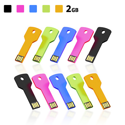 10PCS 2GB USB2.0 Flash Drive Key Jump Drive Portable Memory Stick File Storage