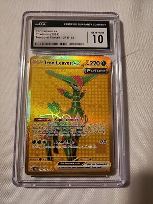 iron leaves pokemon card value Pokemon Scarlet and Violet Temporal Forces Iron Leaves Ex #203/162 Spe –  Rotterdam Comics