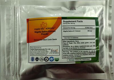 Nigella Sativa 6:1 Extract Powder Kalonji Extract Pure & High Quality