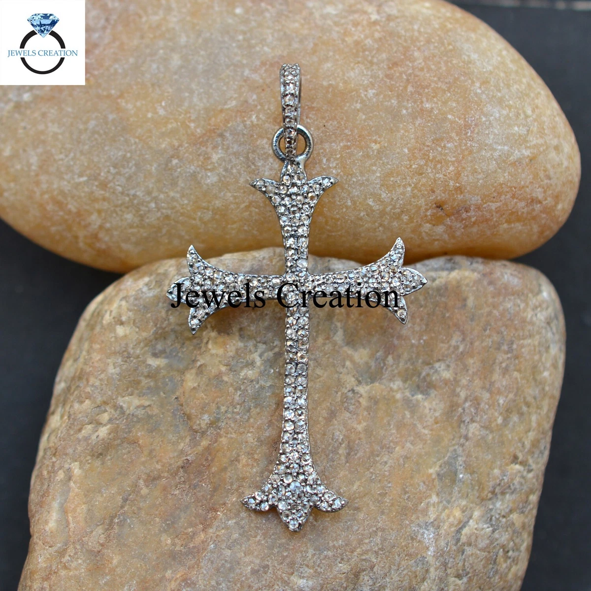 Pave diamond cross online