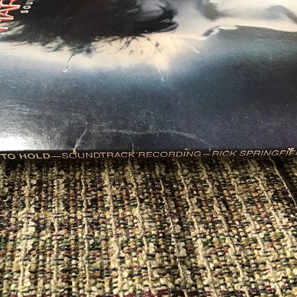 RICK SPRINGFIELD HARD TO HOLD 1984 ORIGINAL SOUNDTRACK LP RCA VICTOR PRINT - Image 4 of 4