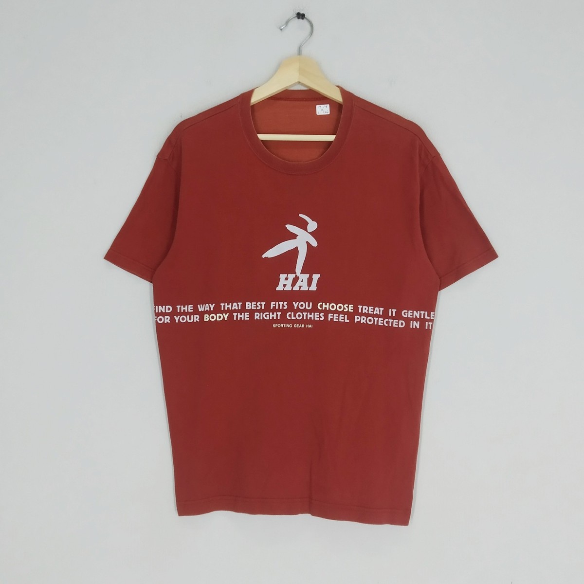 Vintage Hai Sporting Gear Wording By Issey Miyake Japanese Brand T 