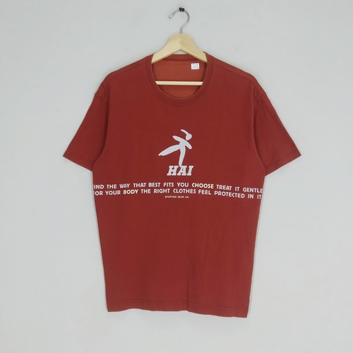 Issey Miyake, Vintage Hai Sporting Gear Wording By Issey Miyake Japanese Brand T shirt Size M