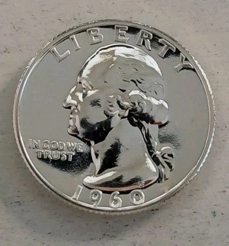 1960-P Proof Washington Quarter 90% Silver