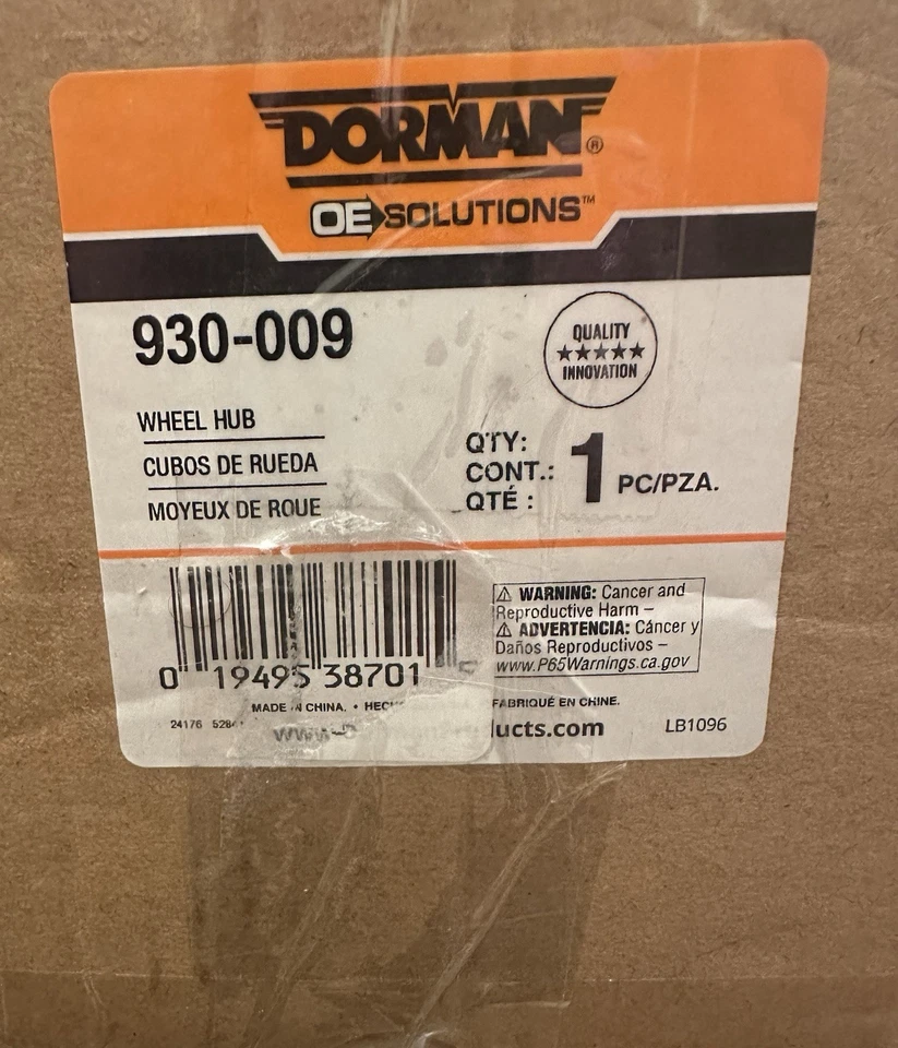 Buje de rueda delantera Dorman 930-009 1 pieza compatible con modelos seleccionados de Honda Foto 4 de 4