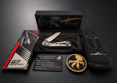 Microtech MSI Mini Ram-Lok Marfione Signature Select Titanium Purple Knife Pouch