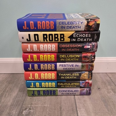 Lot of 8 J. D. Robb in Death Series Books by Nora Roberts Hardcover Books