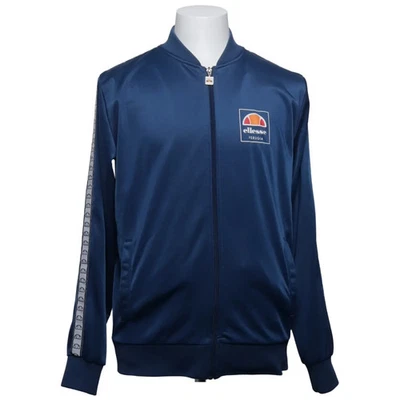 Ellesse, Trainingsjacke, Herren, Größe: M, Blau, Polyester, Streifen #0XV - Bild 1 von 4