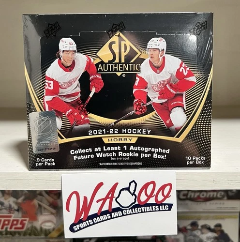 2021/22 Upper Deck SP Authentic Hockey Factory Sealed Hobby Trading Card Box