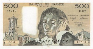 France 500 Francs 1991