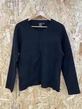 Snow peak Nau collab black pocket sweater collab merino wool